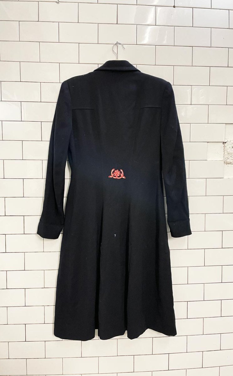 vintage 40s lanz of salzburg austrian embroidered wool coat - good market thrift store