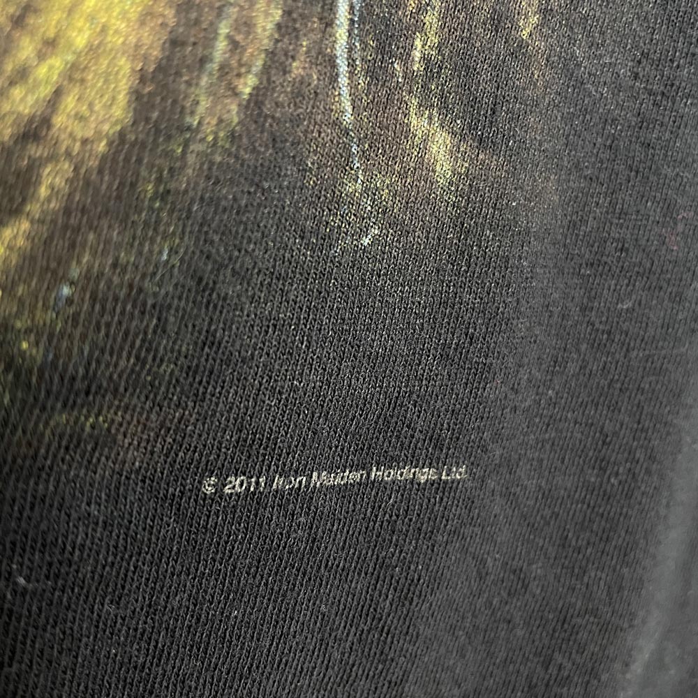 vintage 2011 iron maiden eddie candle finger tee