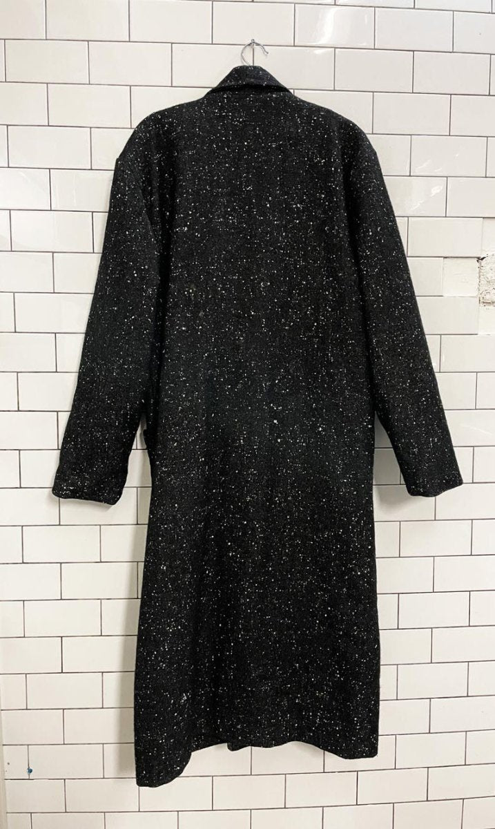 vintage 90s jonathan christopher wool - blend double lapel coat - good market thrift store