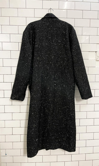 vintage 90s jonathan christopher wool - blend double lapel coat - good market thrift store