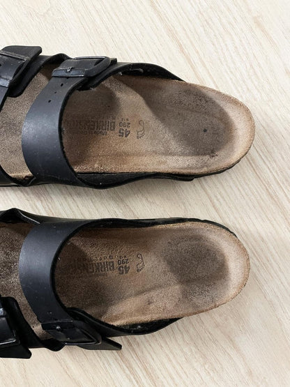 birkenstock arizona leather two strap sandals - good market thrift store