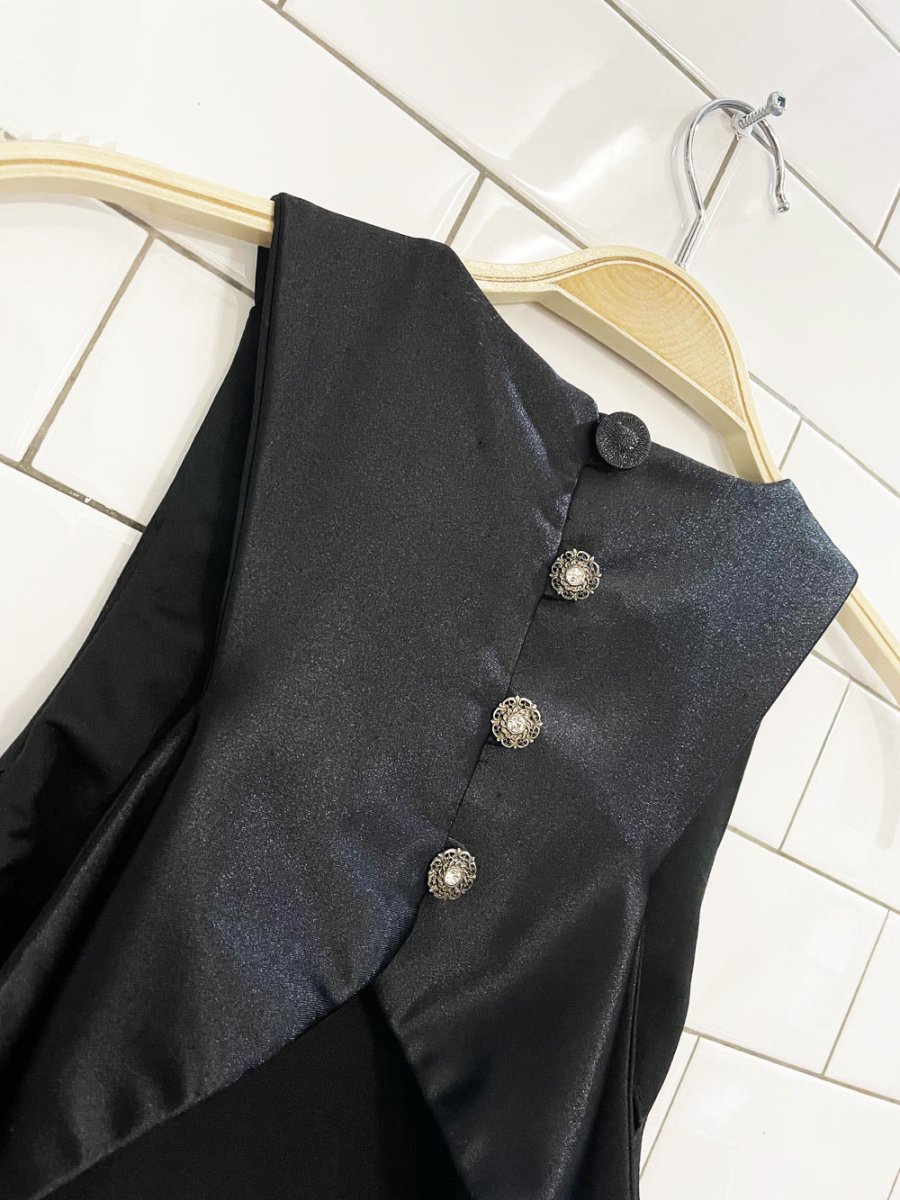 nwt vintage 90s dollar usa shiny bodycon high neck maxi dress | made in USA - good market thrift store