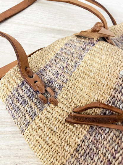 vintage woven sisal market bag - good market thrift store