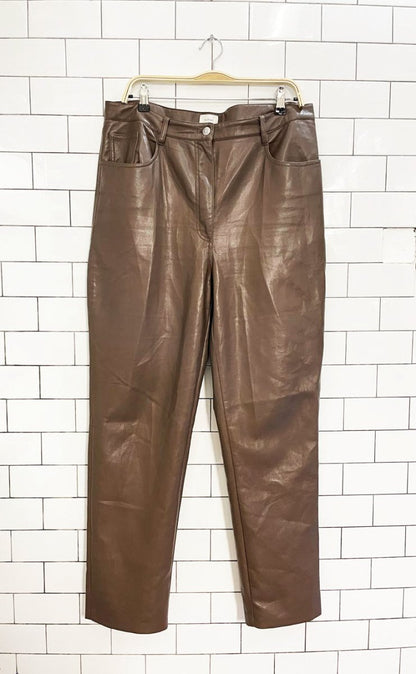 wilfred the melina faux leather high rise pant | aritzia - good market thrift store