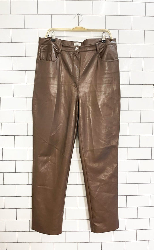 wilfred the melina faux leather high rise pant | aritzia - good market thrift store