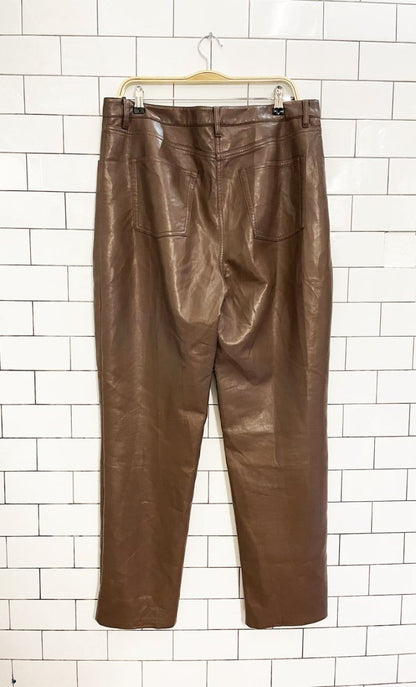 wilfred the melina faux leather high rise pant | aritzia - good market thrift store