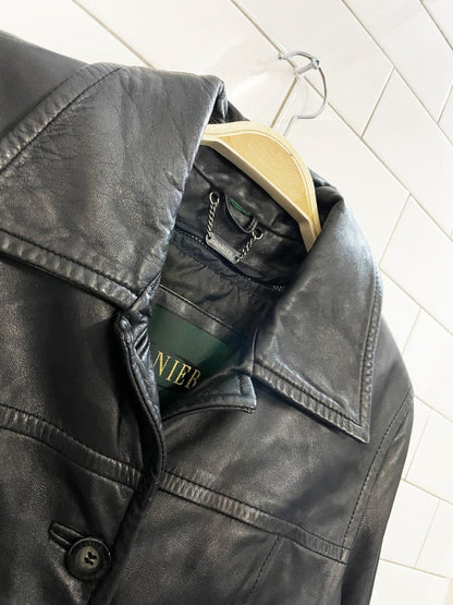 vintage 00s danier butter leather jacket | zip out liner - good market thrift store