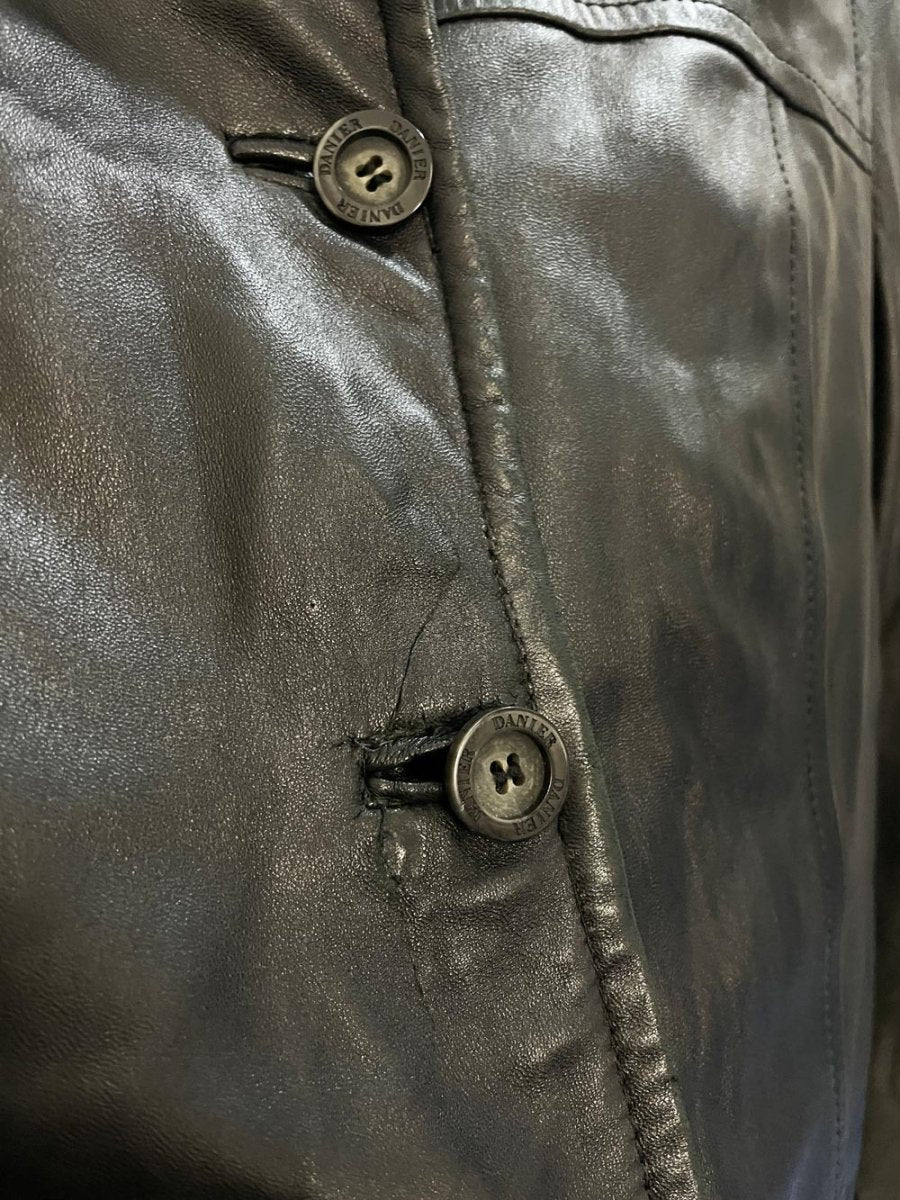 vintage 00s danier butter leather jacket | zip out liner - good market thrift store