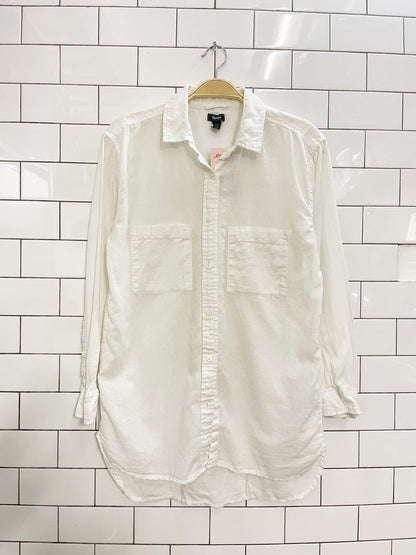 roots light cotton shirt - good market thrift store