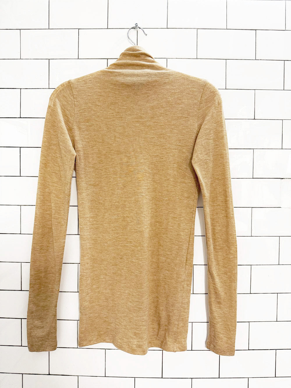 club monaco wool-cashmere turtleneck light knit top