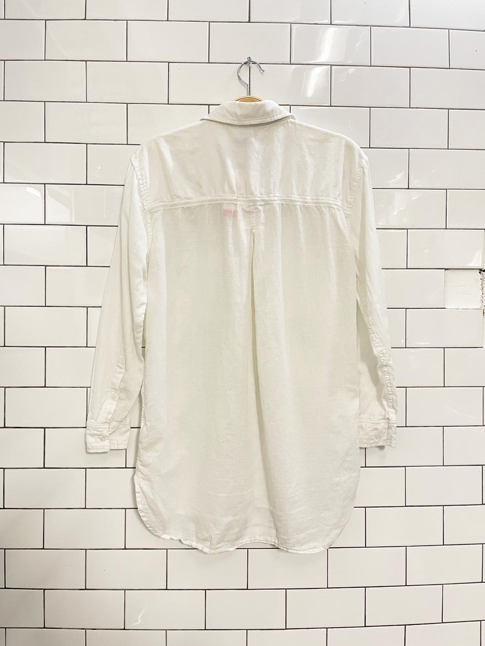 roots light cotton shirt - good market thrift store