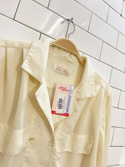 vintage da - rue california double breasted blouse - good market thrift store