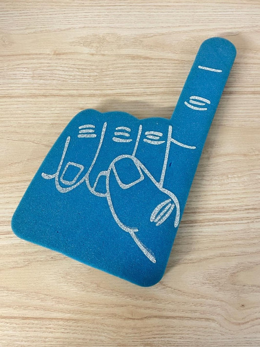vintage foam finger - good market thrift store