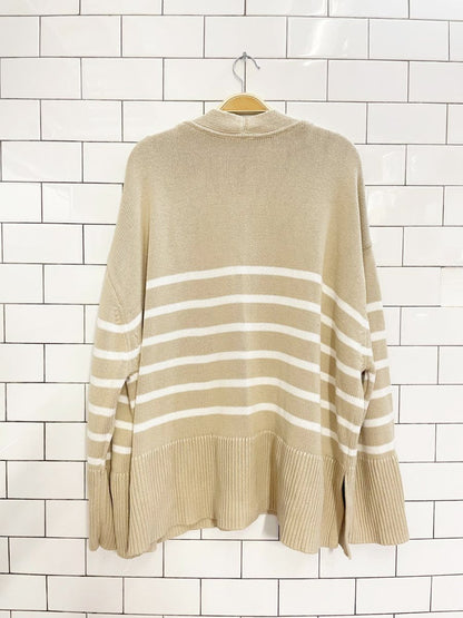 gap knit split hem wide cuff cotton cardigan - good market thrift store