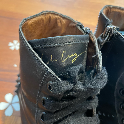 lola craig leather high top studded sneakers - size 39