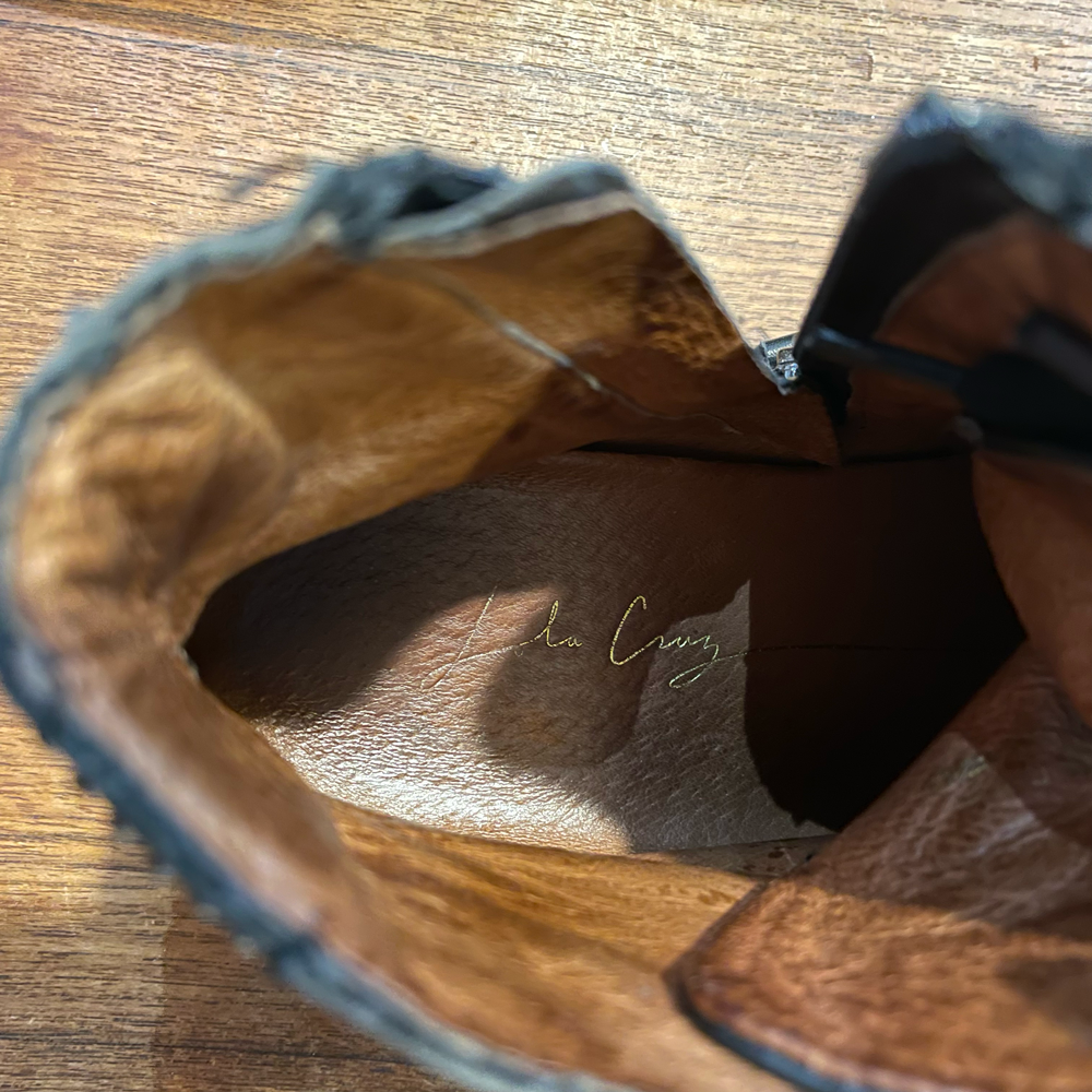 lola craig leather high top studded sneakers - size 39