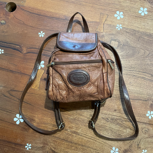 vintage valentino di paolo leather backpack