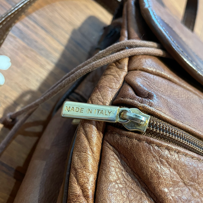 vintage valentino di paolo leather backpack