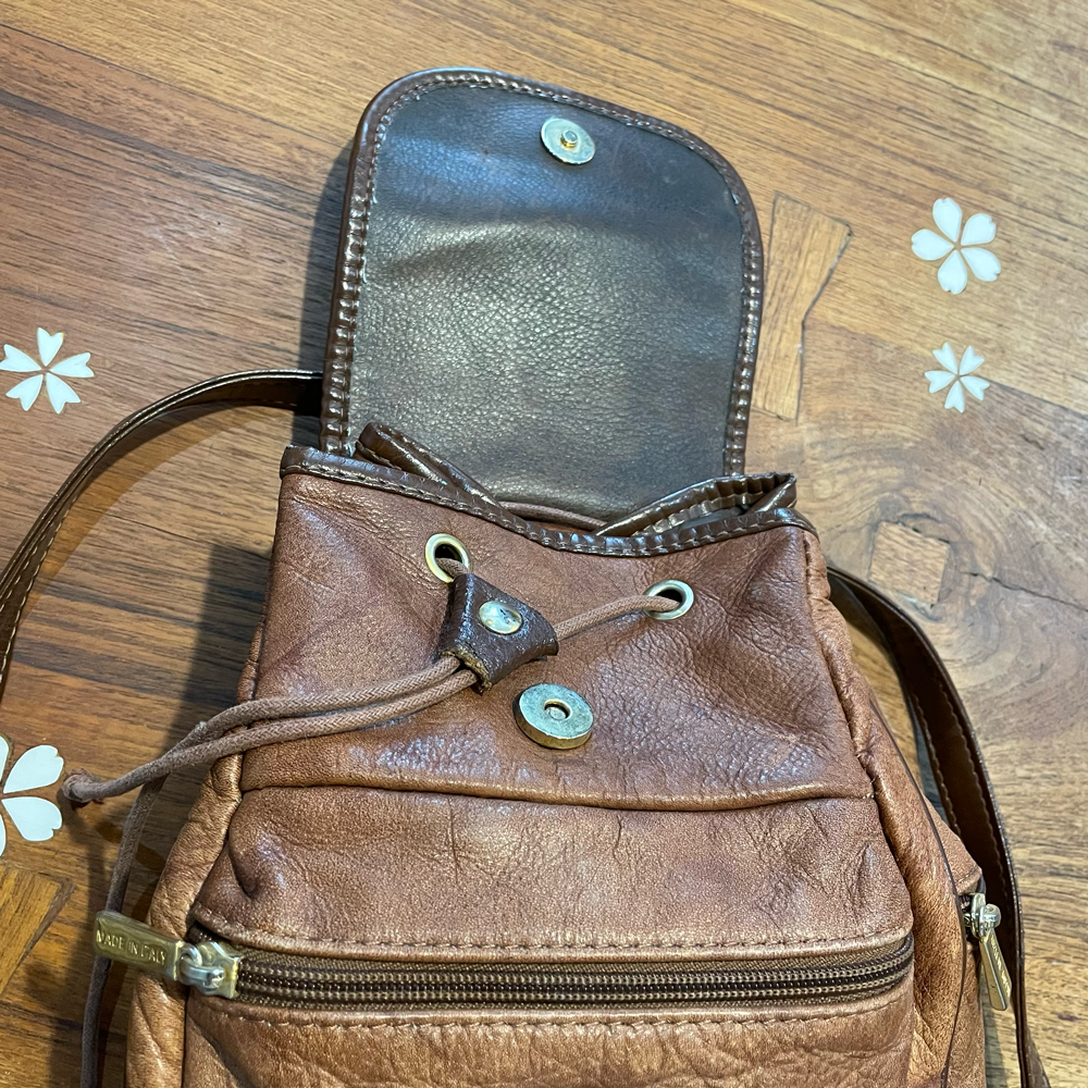 vintage valentino di paolo leather backpack