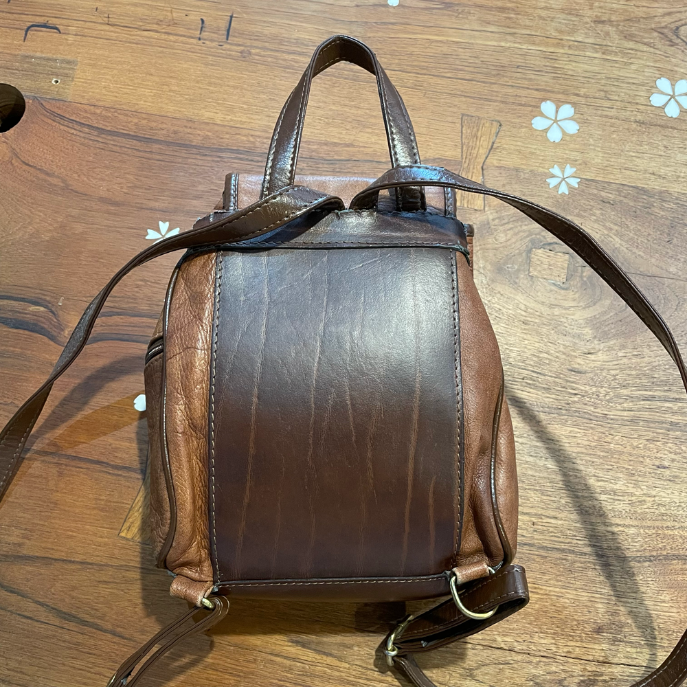vintage valentino di paolo leather backpack