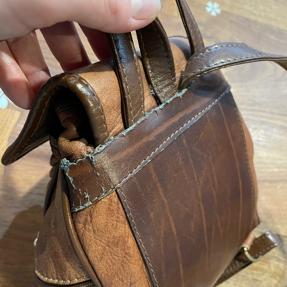 vintage valentino di paolo leather backpack