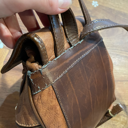 vintage valentino di paolo leather backpack
