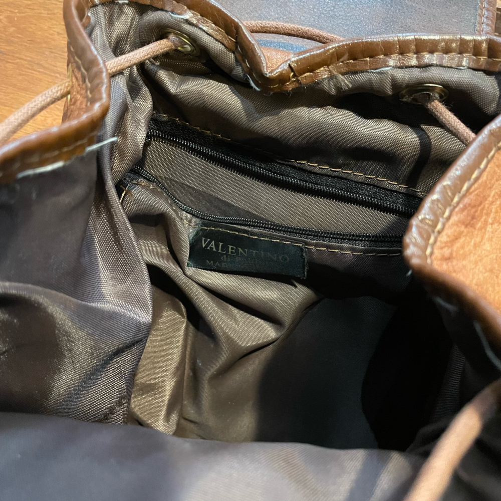 vintage valentino di paolo leather backpack