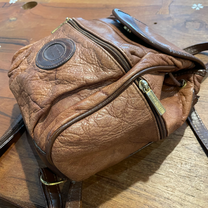 vintage valentino di paolo leather backpack