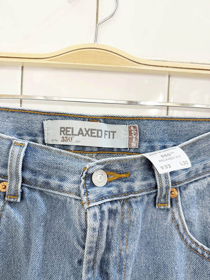 vintage 00s levi's 550 relaxed fit jeans