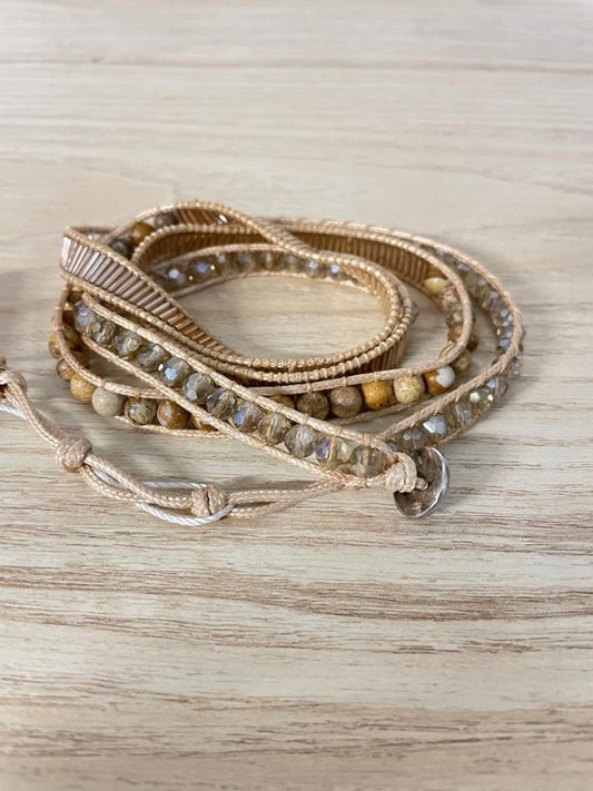 victoria emerson beaded wrap bracelet - good market thrift store