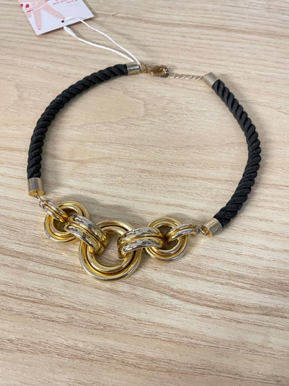 vintage gold links rope necklace - good market thrift store