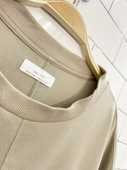 oak + fort batwing balloon sleeve sweatshirt - good market thrift store