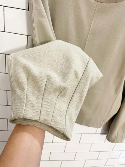 oak + fort batwing balloon sleeve sweatshirt - good market thrift store