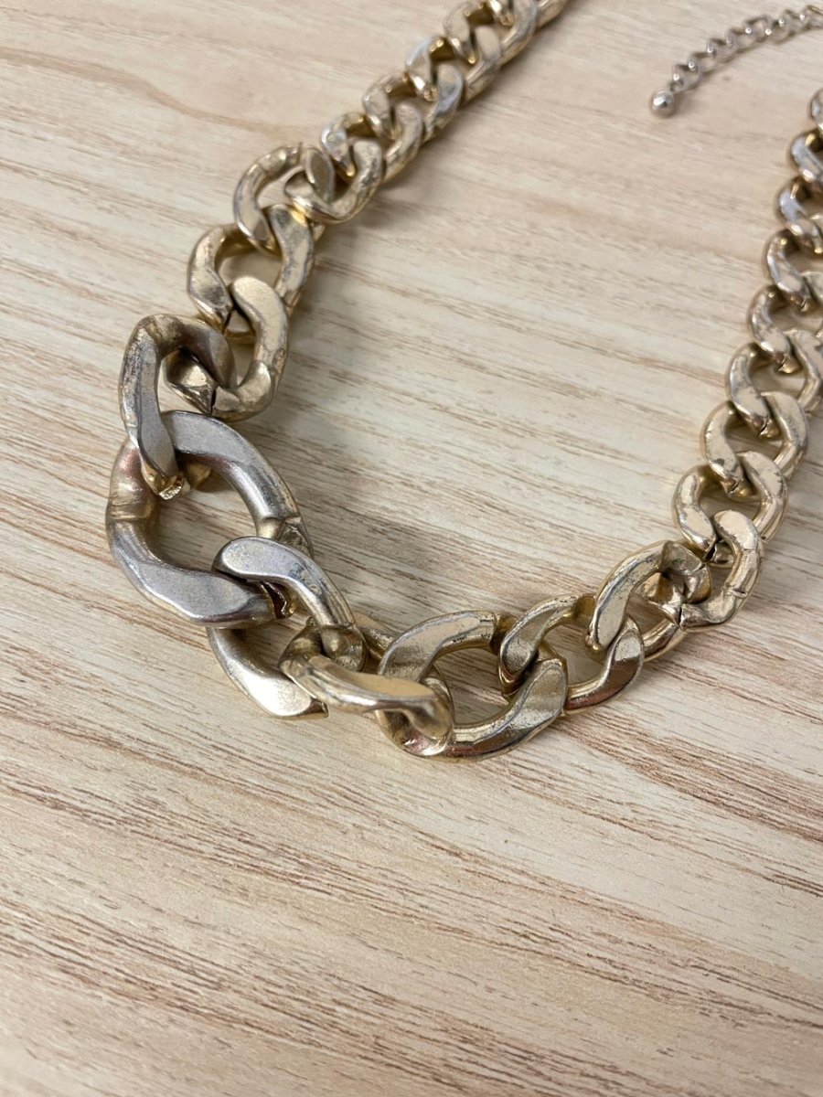 ae chunky chain wreath necklace - good market thrift store