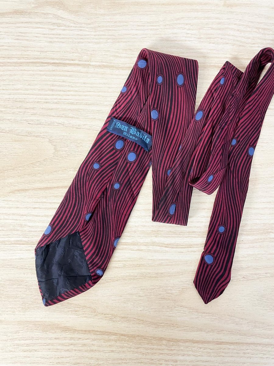 vintage 70s san babila silk tie - good market thrift store