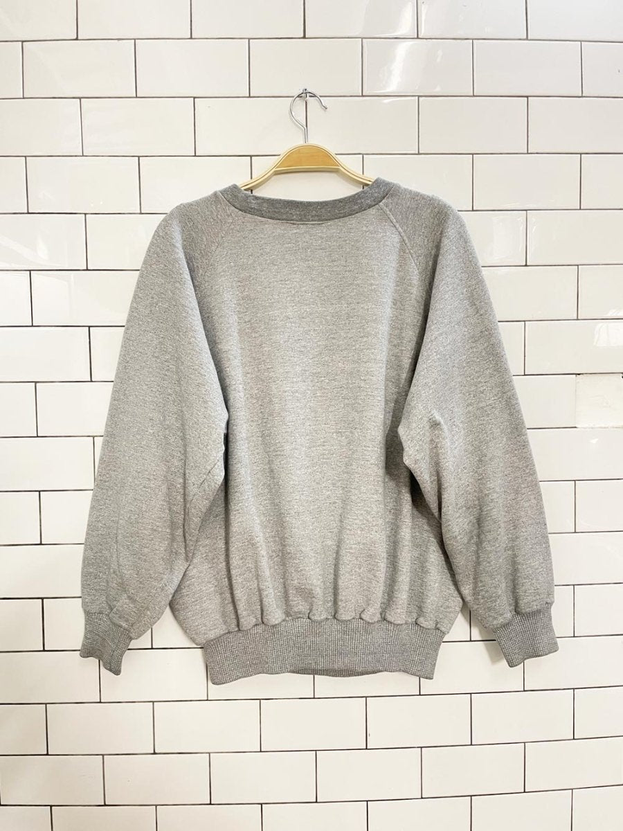 vintage 80s ladners dog graphic crew - good market thrift store