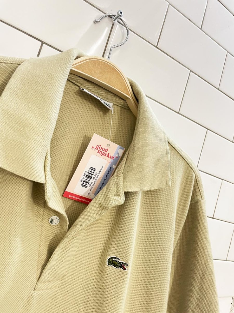 vintaeg lacoste chemise pique polo - good market thrift store