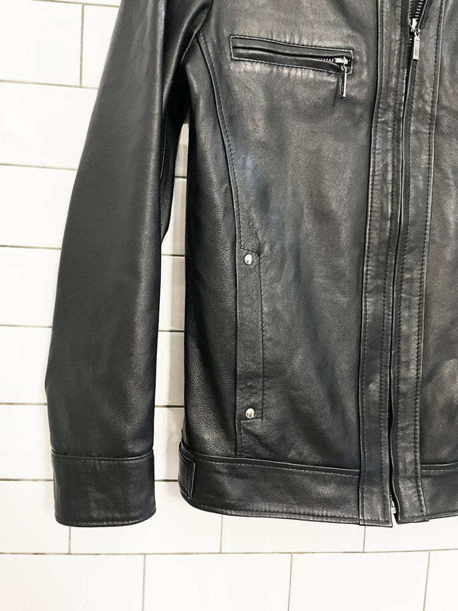 vintage 90s ceyil butter leather biker jacket - good market thrift store