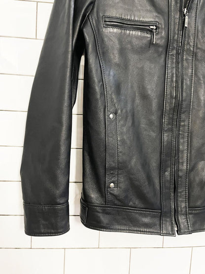 vintage 90s ceyil butter leather biker jacket - good market thrift store