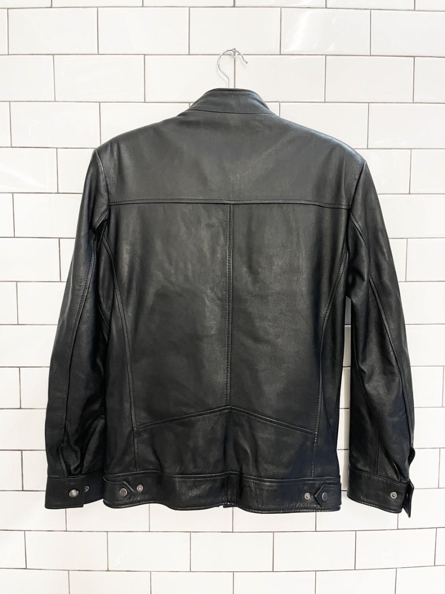vintage 90s ceyil butter leather biker jacket - good market thrift store