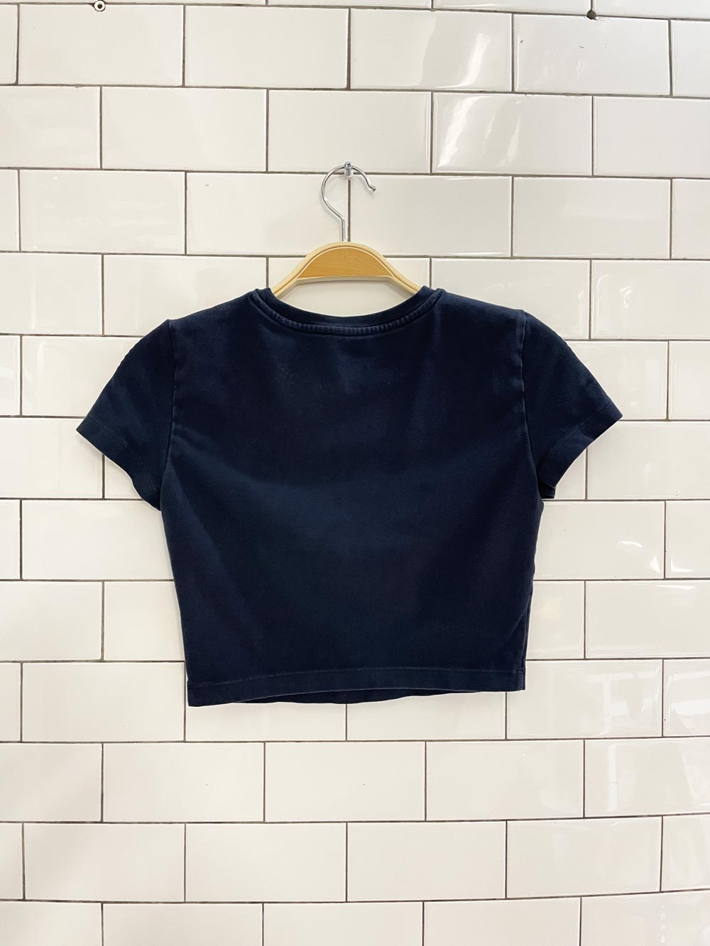 tna oritz navy crop tee - good market thrift store