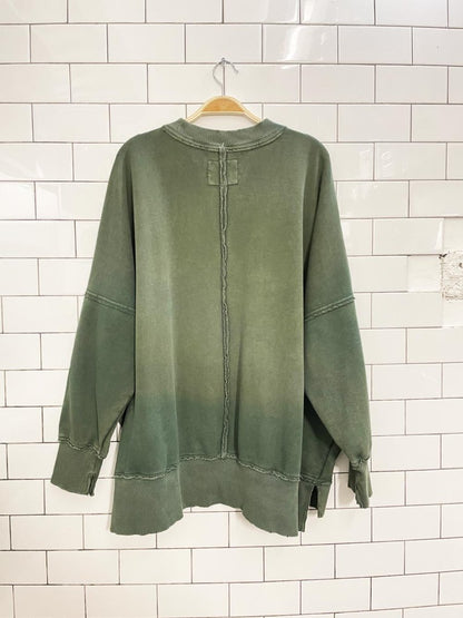 aerie big hug oversized crew - good market thrift store