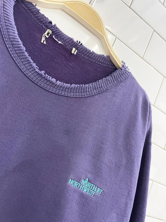 vintage 00s north by northwest distressed cottage crew - good market thrift store