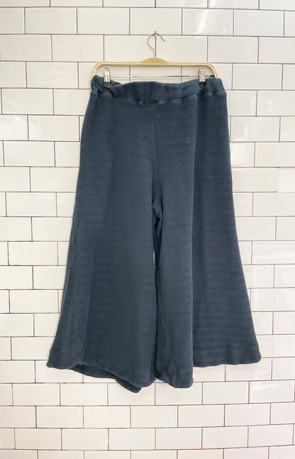 x2 free people beach oversized woven top + wide leg pant set - good market thrift store