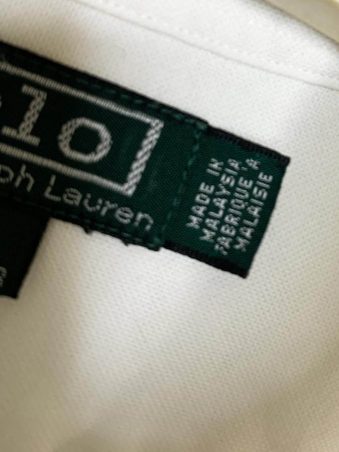 vintage 00s polo ralph lauren cropped full button shirt | rework