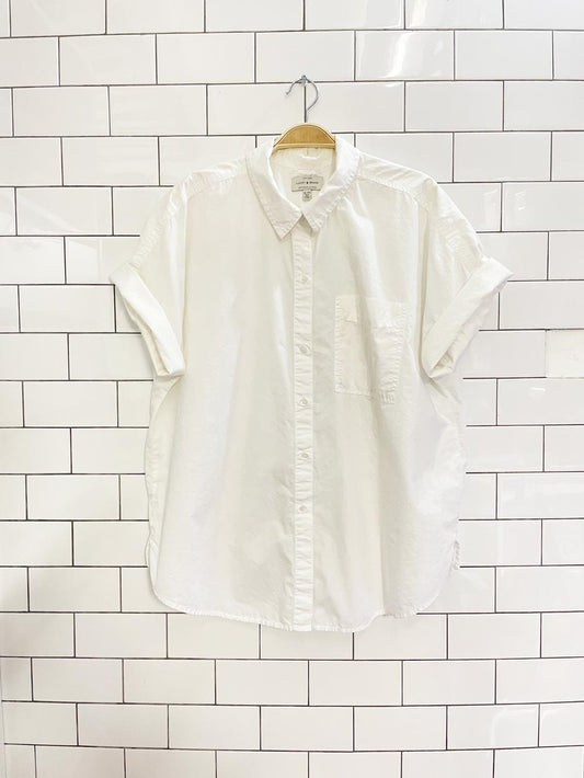 lucky rolled sleeve poplin shirt - good market thrift store