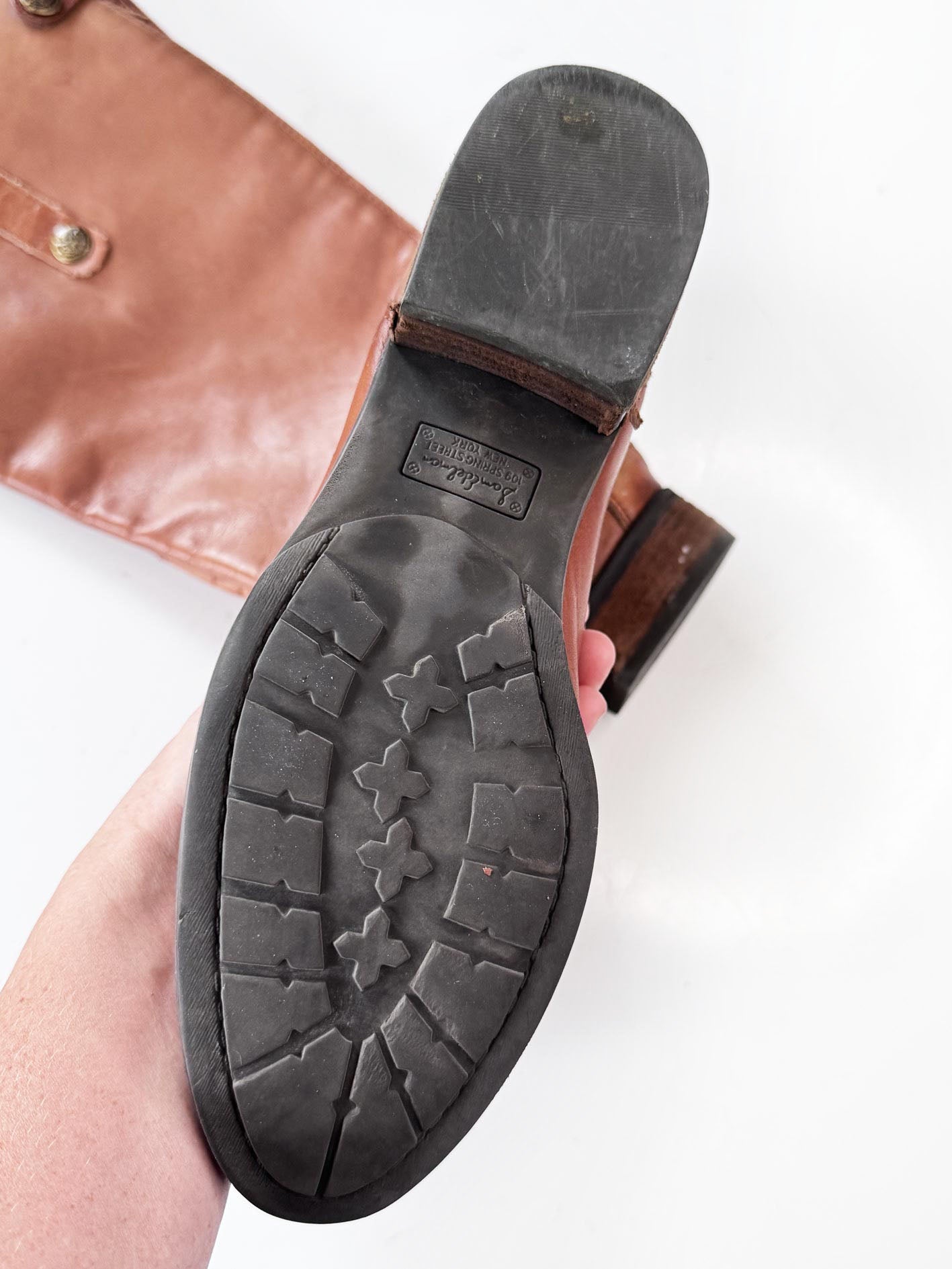vintage 00s sam edelman leather tall riding boots