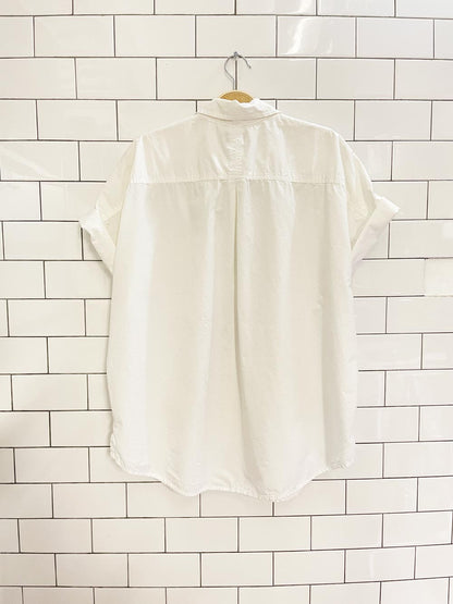 lucky rolled sleeve poplin shirt - good market thrift store