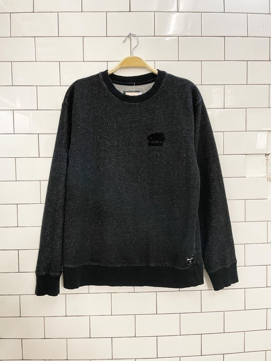 roots 2019 black pepper cooper crew - good market thrift store