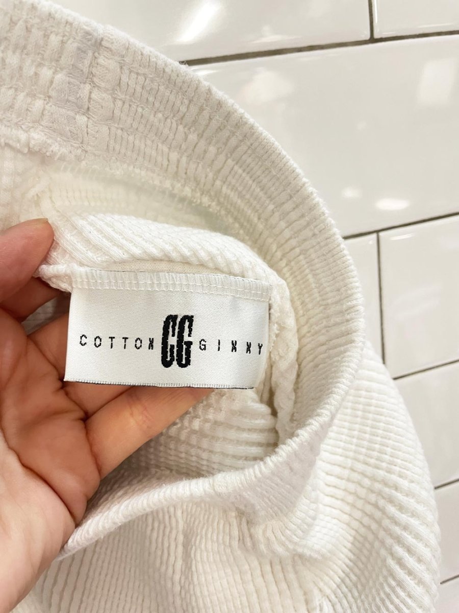 vintage 90s cotton ginny waffle lounge shorts - good market thrift store